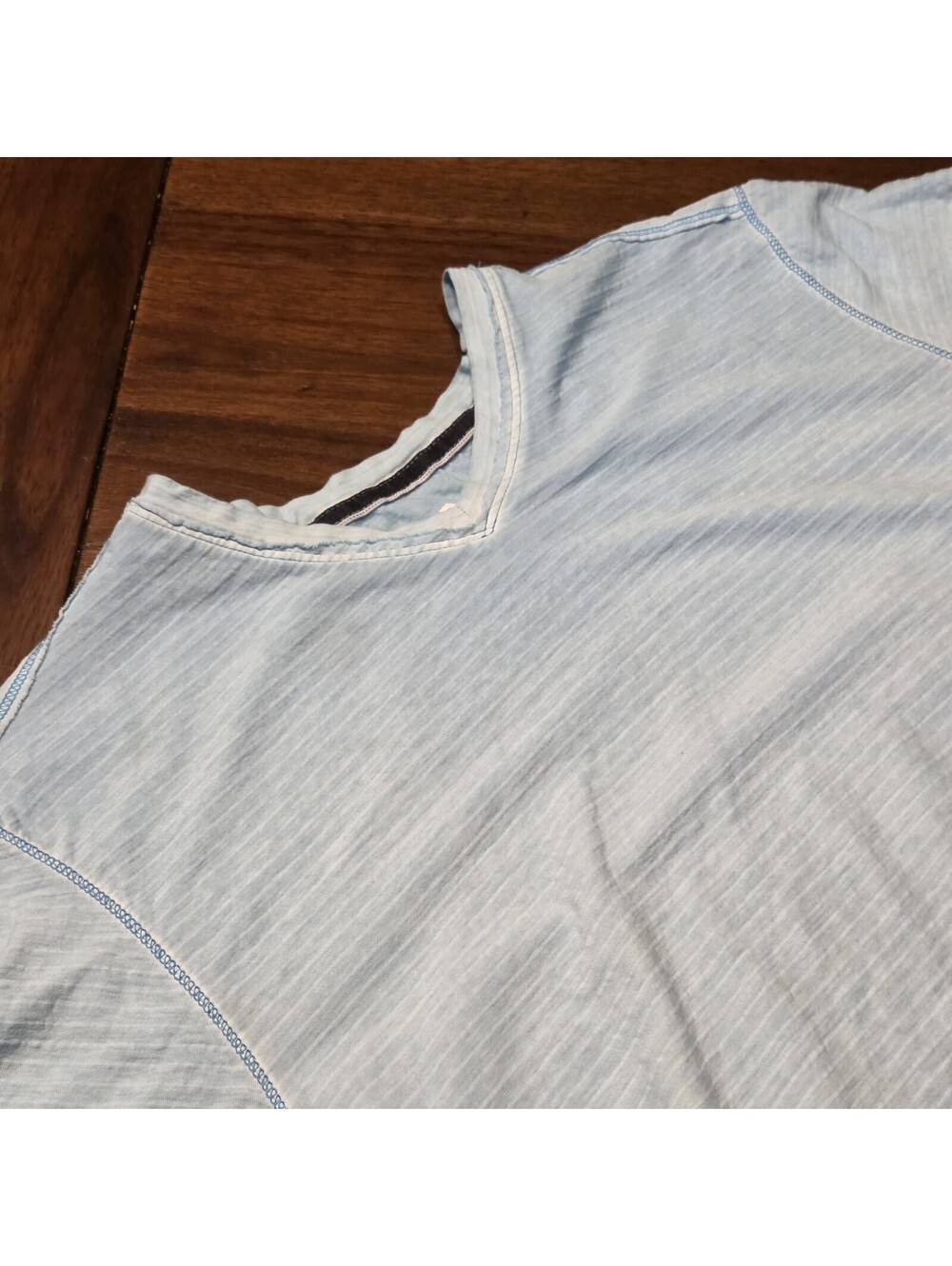 Tommy Bahama Men's M Medium Blue Cotton Spandex T-Shirt Short Sleeve Marlin